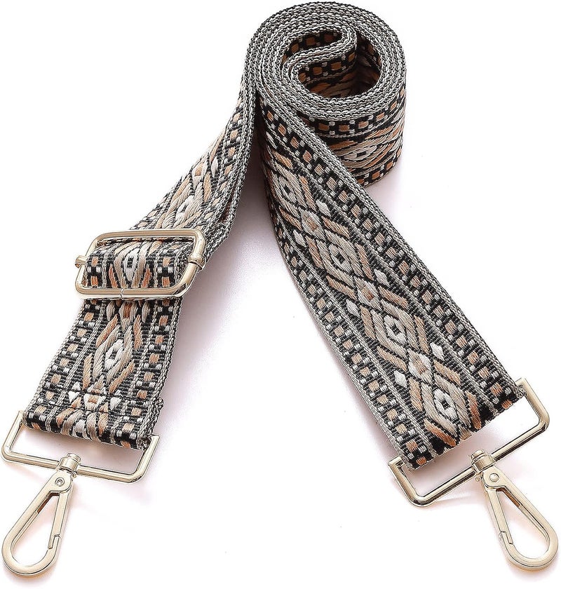 S-Jacorry Purse Strap Replacement Crossbody Wide Shoulder Strap Adjustable Canvas Straps Handbag Strap Replacement Belts - Image 2